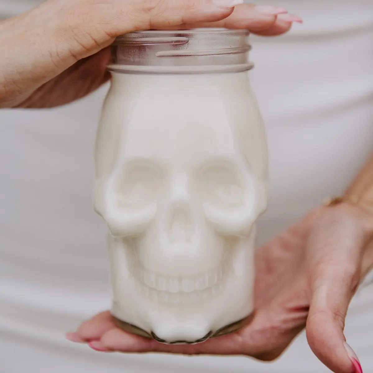 Skull candle Halloween