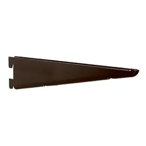 212 MAIN Knape & Vogt 182 BLK Heavy Duty 450lb Dual Track Slotted 9 in. Steel Shelf Bracket, Black, for Shelving