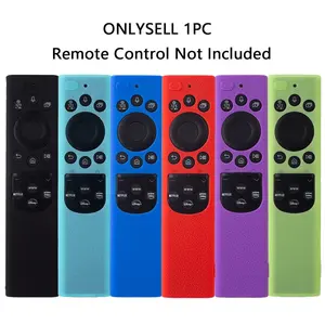 Silicone Remote Control Case, 1/2 Counts Solid Color Remote Control Protector, Dustproof Design Remote Control Cover, Durable Cover for TV Q70B Q80B QN85B QN90B QN95B QN800B TM2280E RMCSPB1EP1