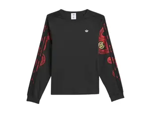 adidas Originals x Edison Chen Clot Raglan Long Sleeve Tee Black (unisex) by StockX