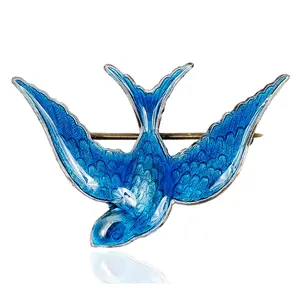 Anne Koplik Bluebird of Happiness Pin