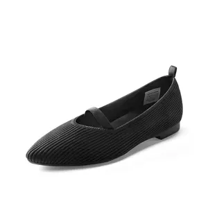 DREAM PAIRS Women's Non-Slip Pointed Toe Breathable Ballerina Flats - Slip-On Footwear