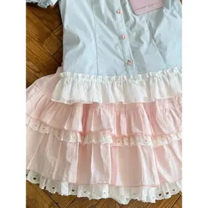 Women's 2-Piece Cute 730511 Only Top Fashion Accessory Set - 2025 New Japanese Thin Short-Sleeve Top + High-Waisted Cake Mini Skirt, Summer Elegant Outfit Set