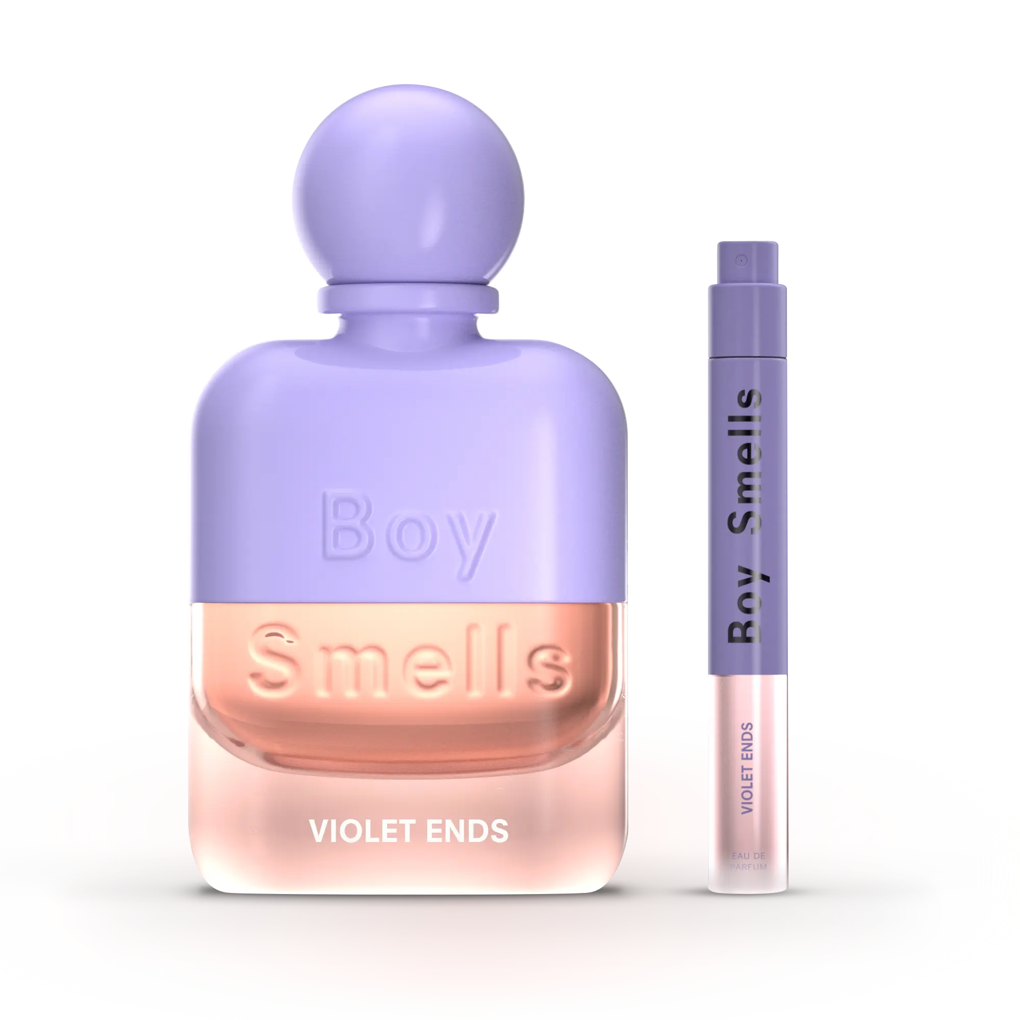 Violet Ends — 10ml + 50ml Perfume Set — Rhubarb, Violet + Incense