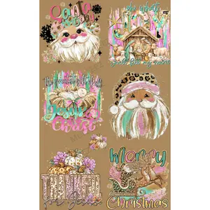 SANTA BABY (1) PREMADE GANGSHEET  - 22X36  DTF TRANSFERS - DIRECT TO FILM