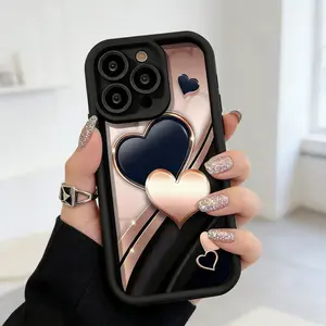 Creative Love Silicone Phone Case Anti fall phone case For iPhone 16 Pro Max 15 14 13 12 11,anti drop phone case, lightweight and durable Case Timy  PLM00300 Case Timy