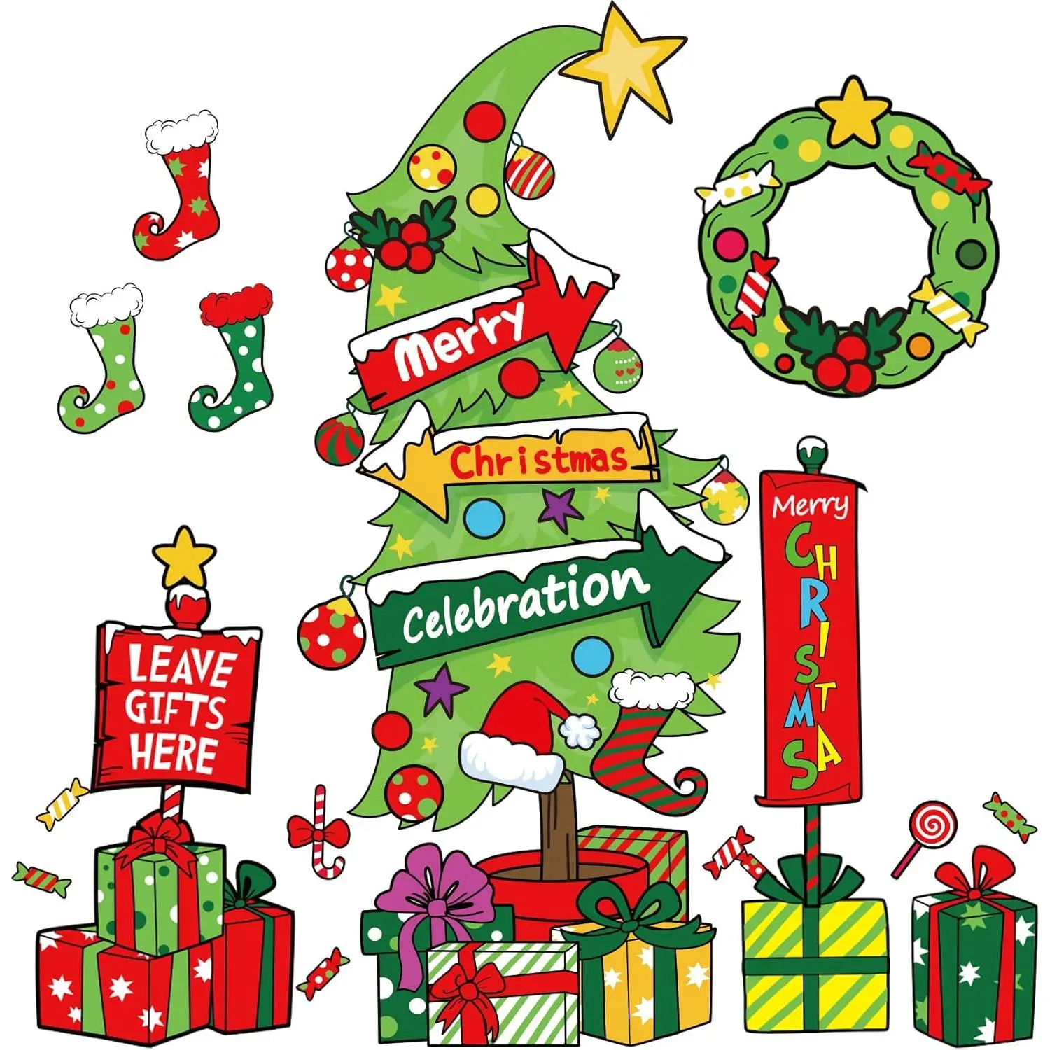 Christmas Bulletin Board Decorations Merry Christmas Classroom Bulletin Board Christmas Tree Cutouts Classroom Decor Farmhouse School Holiday Bulletin Board Decor