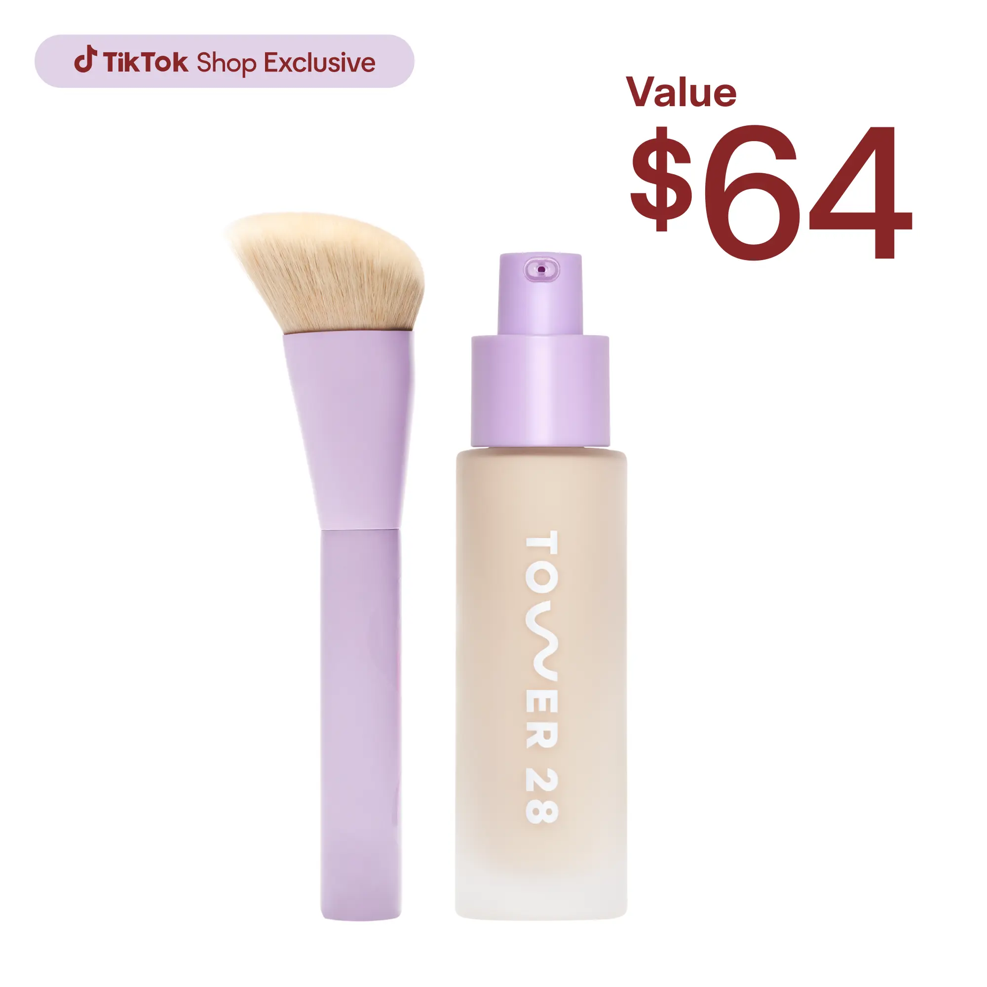 Tower 28 Swipe Foundation & Brush DUO