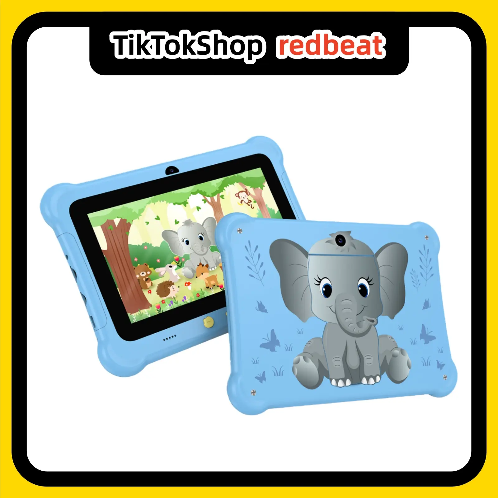 【Rose Exclusive】Redbeat B1 Kids Tablet: 6GB (2+4)RAM + 32GBROM expandable to 1 TB, built-in stand, 3G network, parental controls, 5G Wifi, SIM,eye health mode, drop-resistant design.for New Year, birthdays,or holidays, Gifts.pritom teléfono