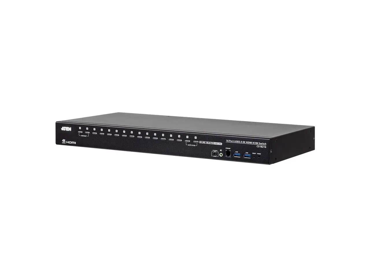 ATEN CS18216 16-Port USB 3.0 4K HDMI KVM Switch with Rack Mounting Kit