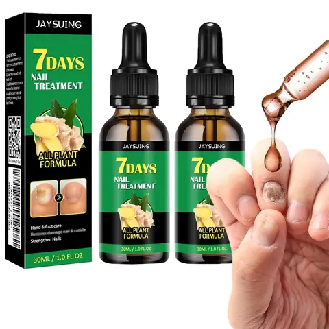 Adults' 2-Pcs Hydrating & Moisturizing Ginger Nail Treatment Set - Cuticle Oil for Nails, Serum for Comfortable Manicure Support