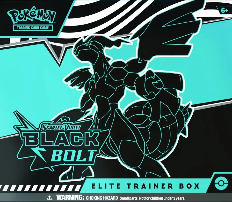 Pokemon Scarlet and Violet - Black Bolt Elite Trainer Box Trading Cards