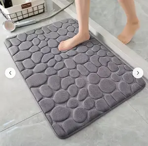 1pc Quick-Dry Memory Foam Bath Mat with Non-Slip Backing - Soft Shower Carpet Suitable for Bath Tub, Shower,