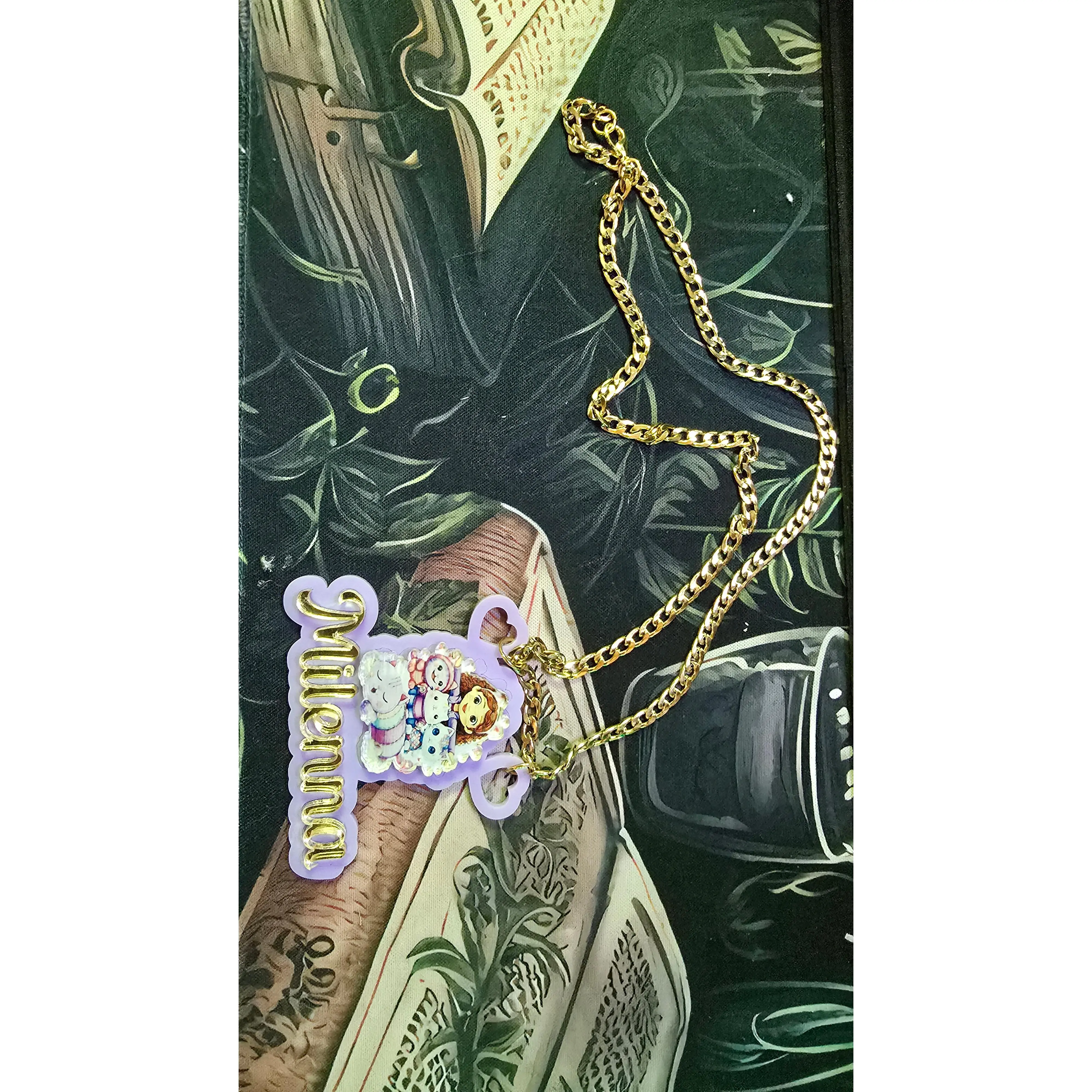 Character Name Plate Necklace