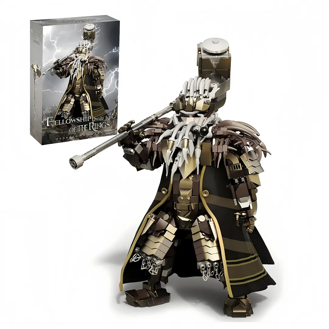 The Dwarf King Building Blocks Set, 1238PCS Model Building Kit, Human Brick Collection Toy, STEM Creative Gift for Adults & Teens summerwins