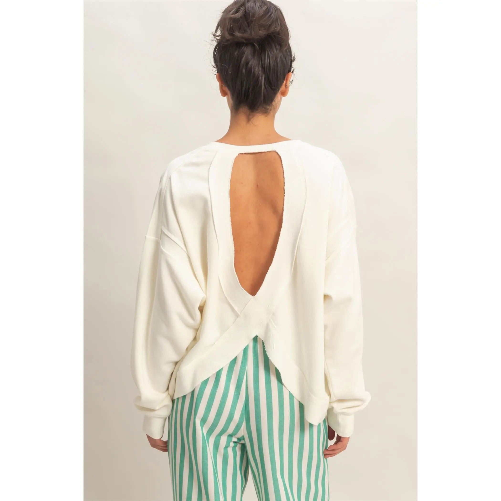 oversized open back