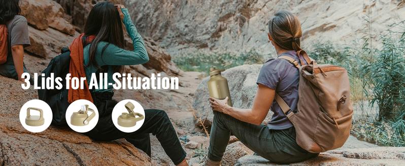 【TikTokShopBlackFriday】OneTigris 64oz Portable Cold & Hot Stainless Steel Water Bottle with Straw - Reusable Drinkware, Washable Tumbler, Perfect Gift for Dad & Mom Vacuum Insulated Flask Insulated Thermos