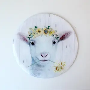 Silicone Trivets and Jar Openers - Flower Sheep