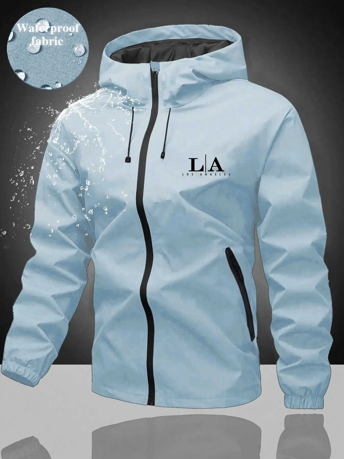 Men's Waterproof Jacket, Outdoor Hiking Gear, Durable and Comfortable, Ideal for Rainy Days and Exciting Adventures, Fall & Winter