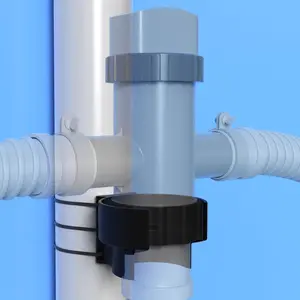 Swimming Pool Plunger Valve Bracket, Pool Accessories, Compatible with Intex, Bestwy, Funsicl, Colema - Non-3D Printed, Premium ABS Injection Molded One-Piece with Zip Ties