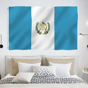 Guatemala Flag 3x5ft Polyester Guatemala Flag Durable Banner Suitable for Indoor and Outdoor Decorative Fla Decoration Party