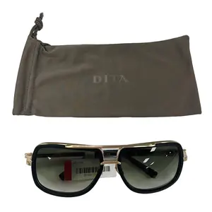 Pre-owned DITA plastic Bag Accessories Black/White Gold Frames Sunglasses E26042563