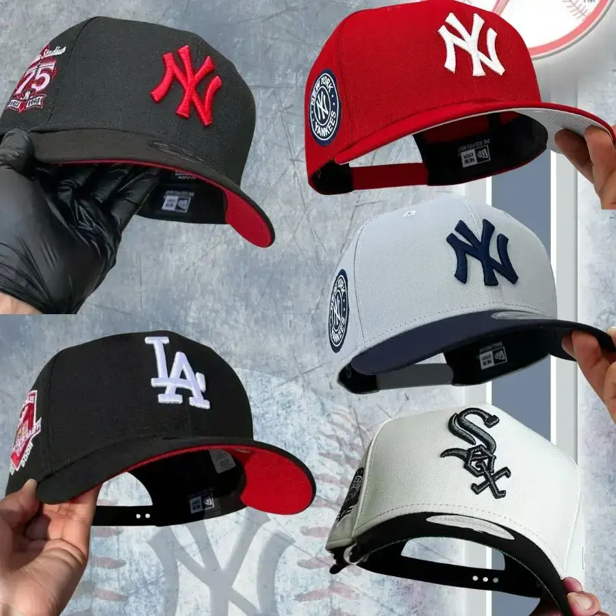 New Era MLB Dodgers Yankees 9FORTY 9FIFTY Fitted Snapback Cap – Baseball Hat for Men Women, Unisex Streetwear Sombrero, Adjustable Trucker Style, Urban Fashion USA 2026, Retro Vintage Sport Look, TikTok Trend