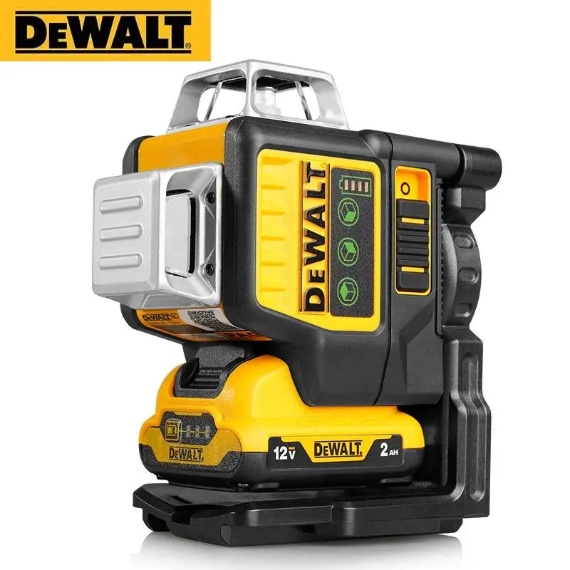 DEWALT DW089LG Multipurpose Laser Level, 12V Lithium Battery-Powered, 12-Line Green Laser, 360-Degree Horizontal & Vertical Outdoor Hand Tool