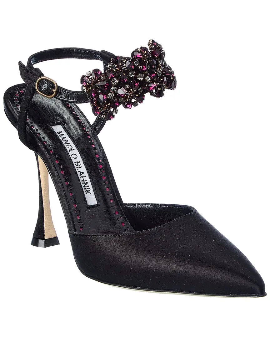 Manolo Blahnik Mabina 105 Satin Pump