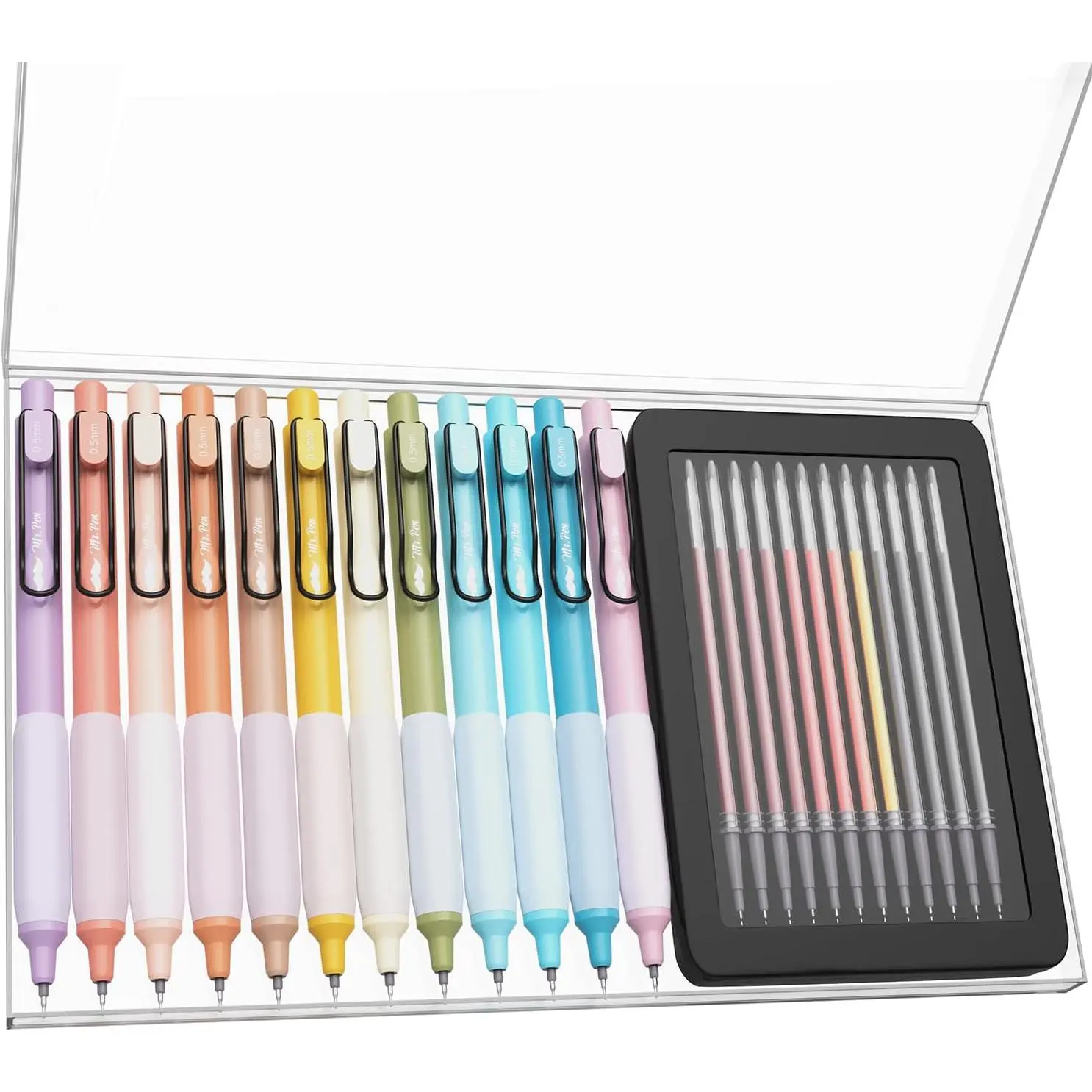 - Retractable Gel s, 12 Pack, Colorful Ink Gel s with Case and 12 Refills, Gel s Fine Point 0.5mm, Retractable s, Cute s, Aesthetic s for Journaling Fine Tip s