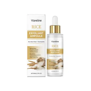 Viareline Rice Exfoliating Essence | Gentle Exfoliation, Deep Cleansing, Hydrating Moisturizing Brightening Face Serum