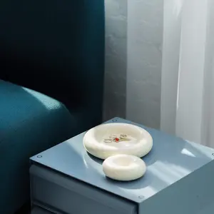 Donut Shape Inspired Chunky Tray - Ceramic Serving Storage Tray