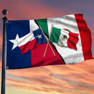 Mexican Texas Grommet Flag Flag 3x5ft