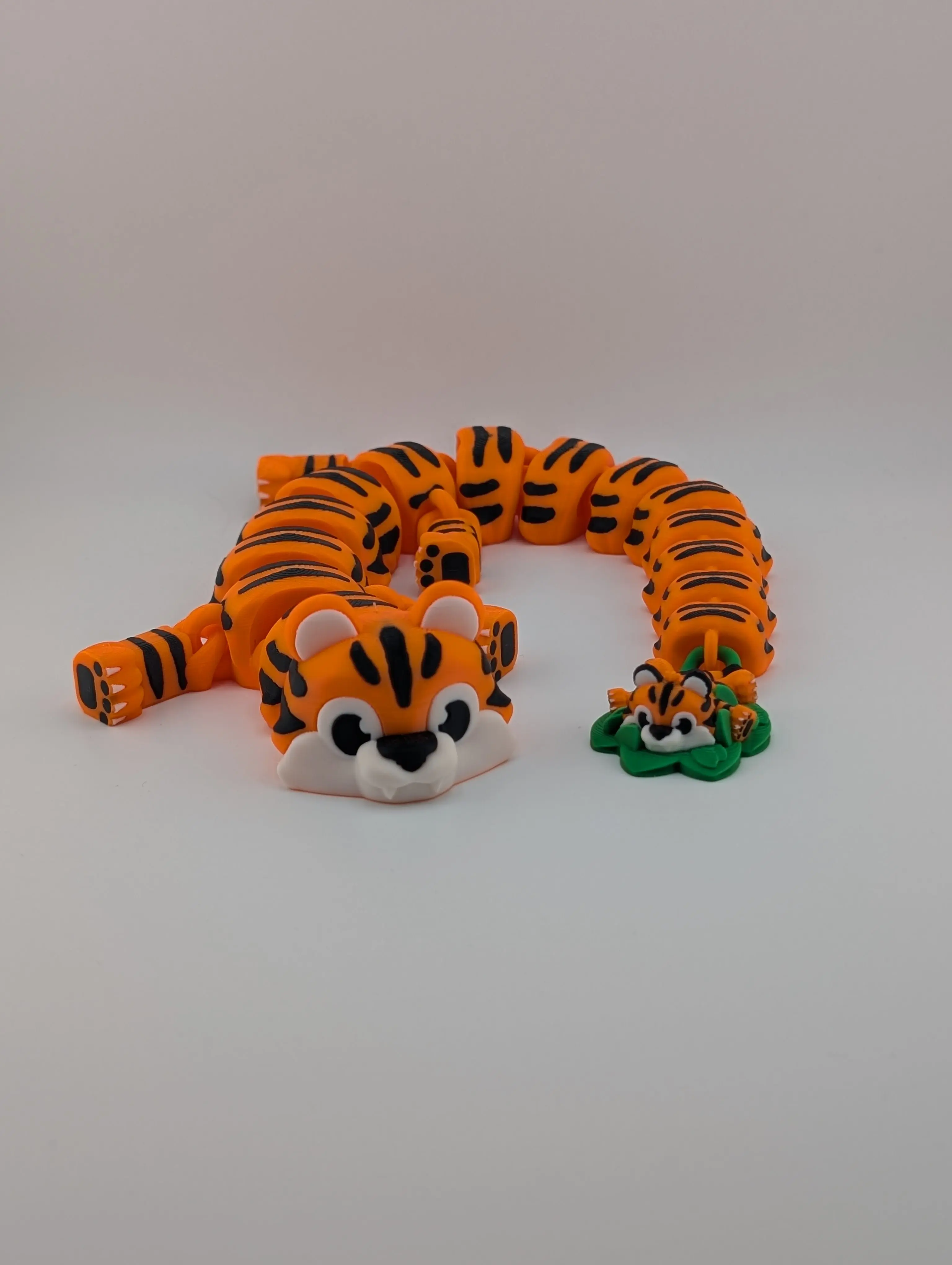🐅🌿 17" Jungle Tiger Dragon | Articulated "Mega-Flex" Guardian with Cub Tail ✨🐉
