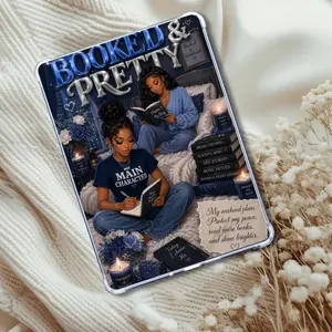 Royal Blue Booked & Pretty Black Girl Readers: Kindle or eReader Decor for Book Lovers