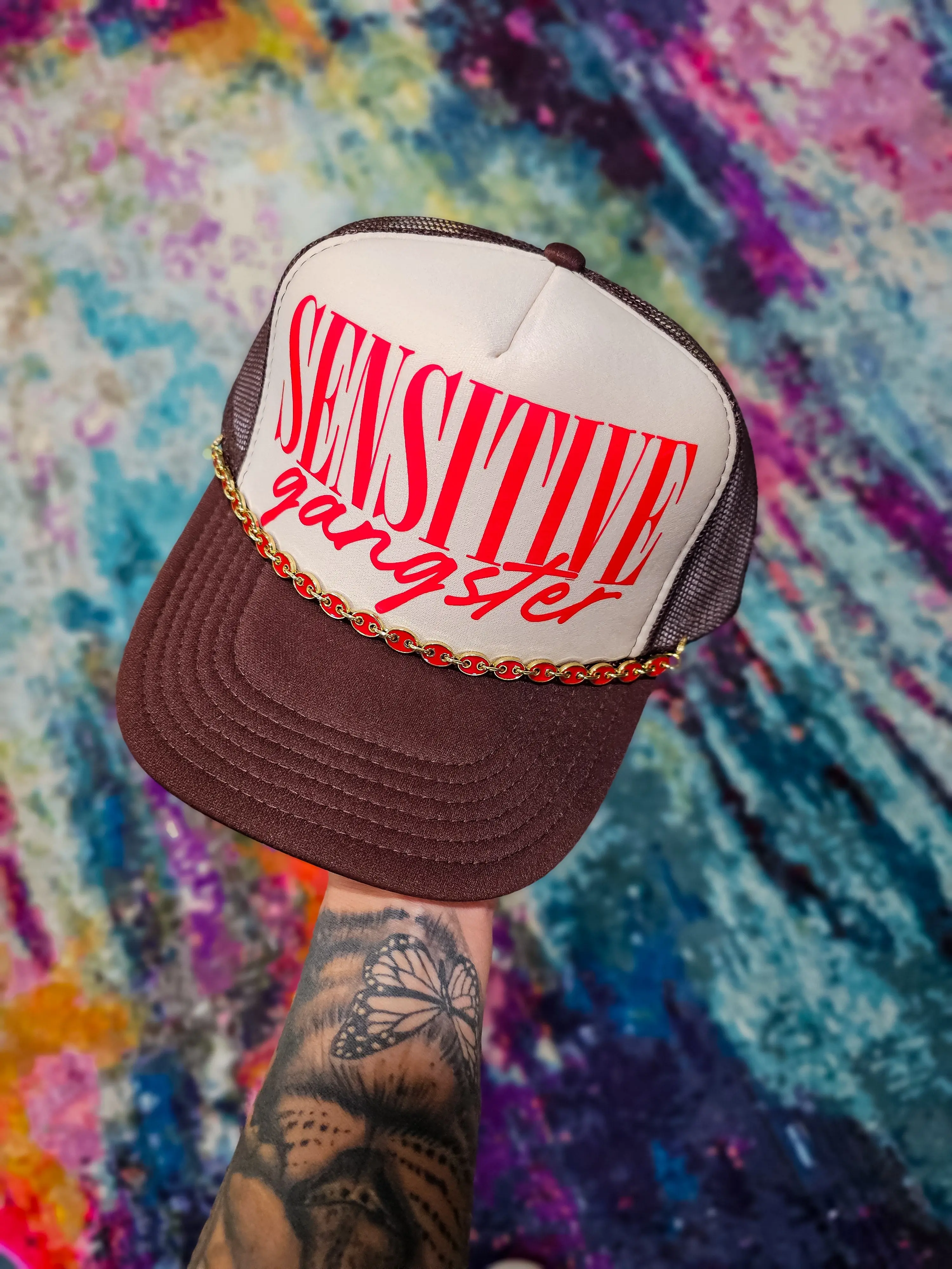 Sensitive Gangster Trucker Hat