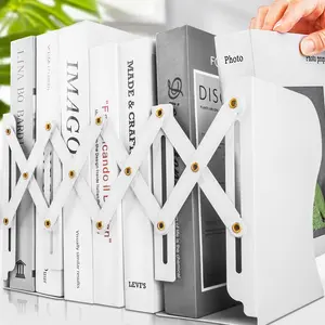 Adjustable Extendable Large Capacity Durable Metal Bookshelf, Portable Desktop Organizer, Ideal for Office, Library, Home Desk