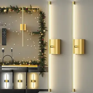 Battery Operated Wall Sconces Dimmable Wireless LED Lights with Remote 28inch Rechargeable Sconces 360° Lighting for TV Mirror Bedroom Living Room Decor Battery Report and 3C Certification Ensure Electrical Safety  gift