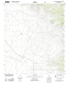 Bowie Mountain South Arizona USGS Topographic Quadrangle Map, 2012, 1:24000