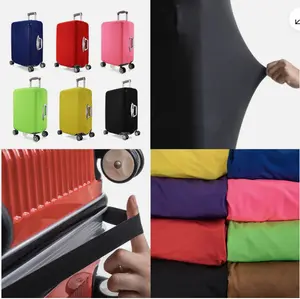 Elastic Luggage Suitcase Protector Cover Suitcase Anti- Dust Scratch black