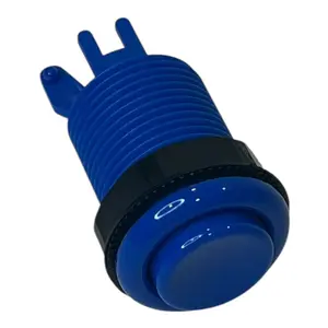 Original IL Concave Arcade Push Button 28mm Authentic Arcade Button Blue (Industrias Lorenzo PSL-L)