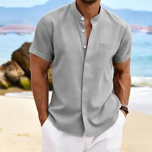 Men’s formal dress shirt (set of 3); waterproof, oil-resistant, stain-resistant; four-way stretch; short sleeves; solid color; suitable for weddings, dates, and casual wear; breathable. st patrick's day