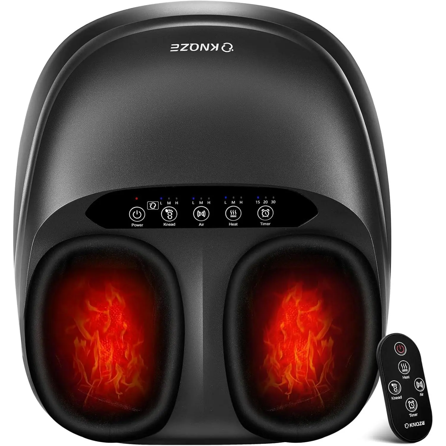 KNQZE Foot Massager Machine with Heat, Shiatsu Deep Kneading Foot Massager with Remote, Compression, Multi-Massage Modes, Auto-Off Timers, Gifts for Women Men : Health & Household  Shiatsu Heat Foot Massager
