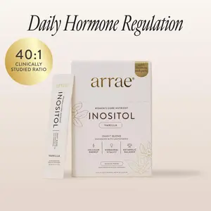 Arrae Hormone Balancing Inositol | Vanilla Flavored Pixie Sticks | Mood, Cycle & Skin Support for Women | Healthcare