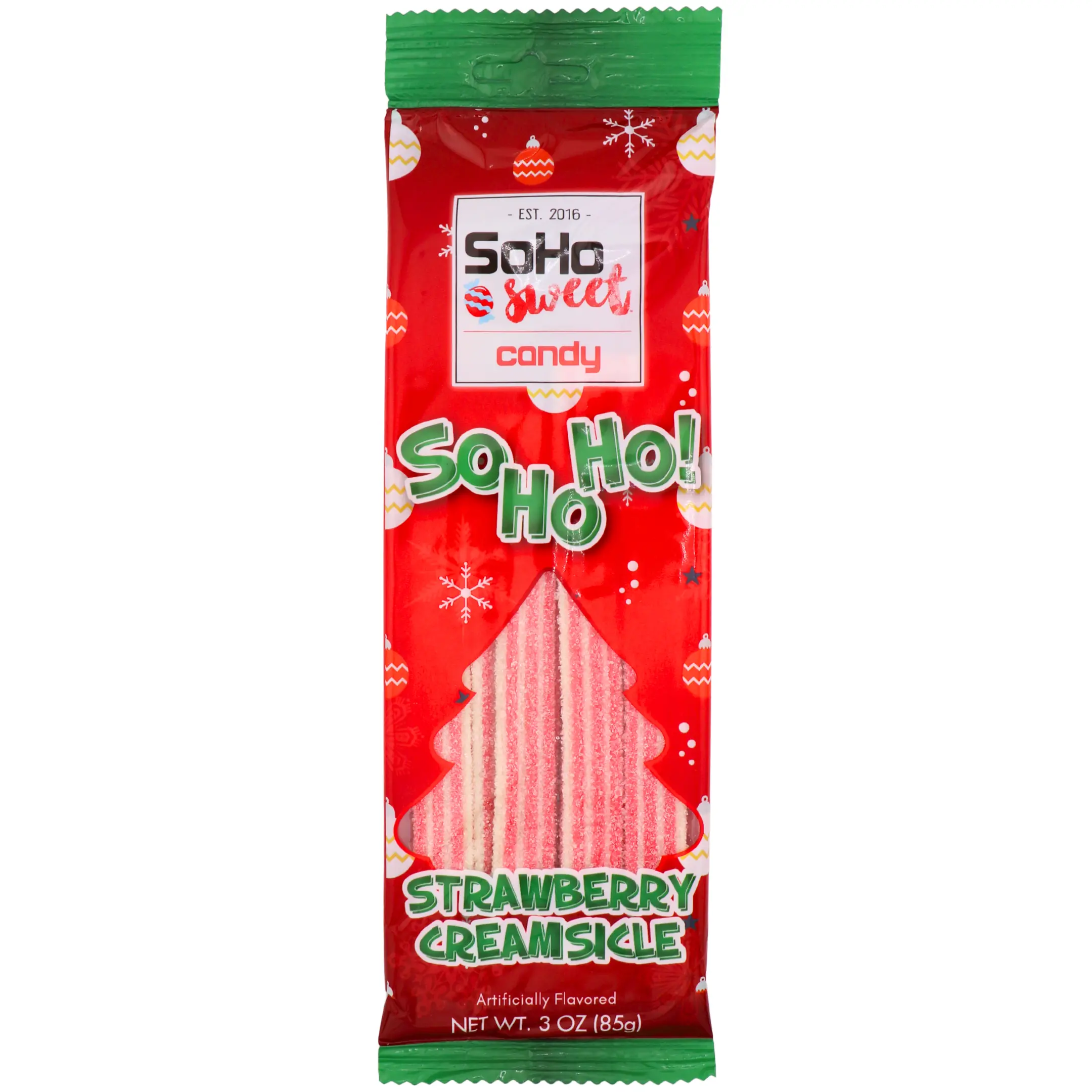 Christmas Strawberry Creamsicle Sour Belts Christmas Strawberry Creamsicle Sour Belts