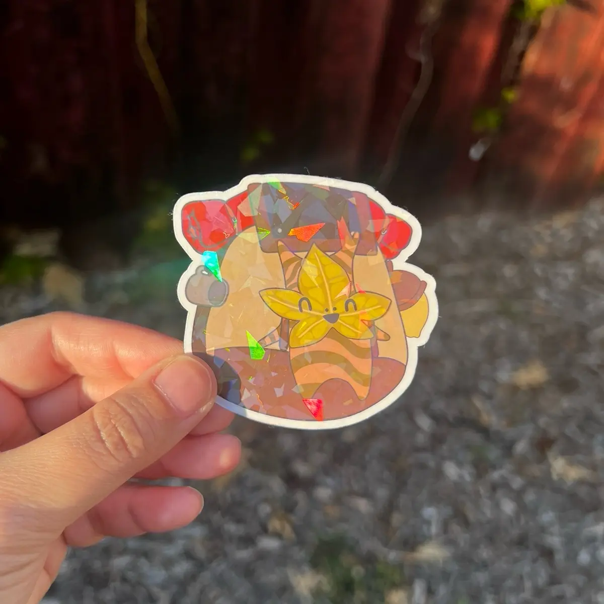 Korok Backpack Waterproof Sticker Zelda Totk