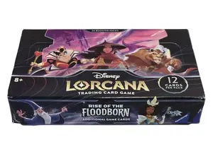 Disney Lorcana: Rise of the Floodborn Booster Box - 24 Booster Packs, Shipped Sealed, No Plastic, No Refunds or Returns