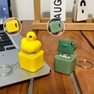 Frog Croaking Keychain, Lizard, Coquí Realistic Sound Fidget Toy, Durable ABS Material for Kids & Adults, Stress Relief & Focus-MM1