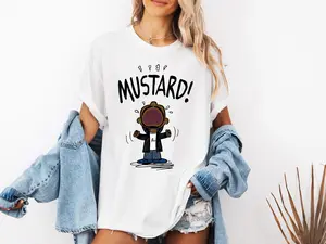 Mustard Meme T-shirt _ _ Funny Hip Hop Graphic Shirt _ Unisex Vintage Cotton Tee -