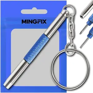Eyeglass Repair Kit, Mini Keychain Screwdriver Set 3-in-1, Phillips Flathead Hex Tool for Glasses Sunglasses Watches Jewelry Electronics Portable Travel Tool